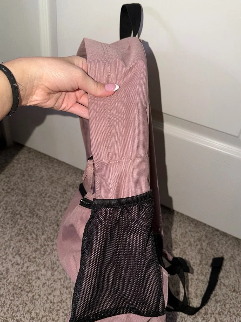 Dickies Dusty Mauve Backpack with Black Trim